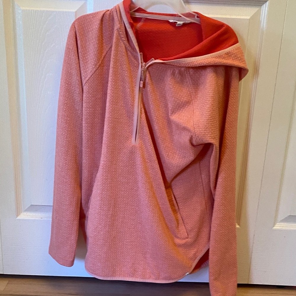 Marika Coral Zip-Up Hoodie